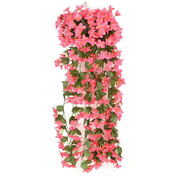 Artificial Hanging Flowers Vine Plant Home  Decor Indoor Outdoor A7 